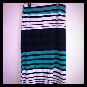Mossimo Striped Maxi Skirt